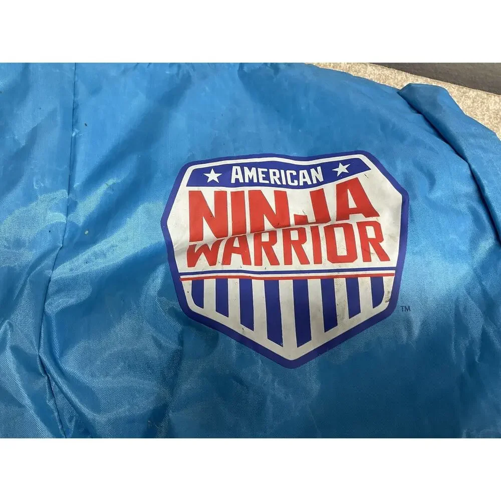 American Ninja Warriors Blue Drawstring Bag